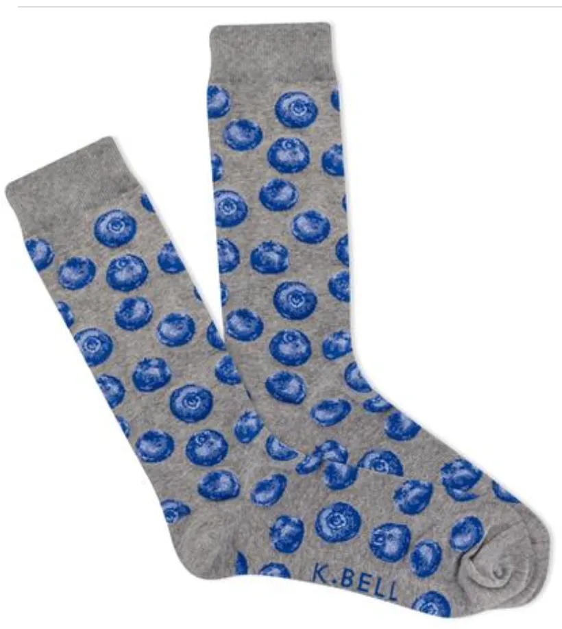 Men's Blueberries Crew Socks R