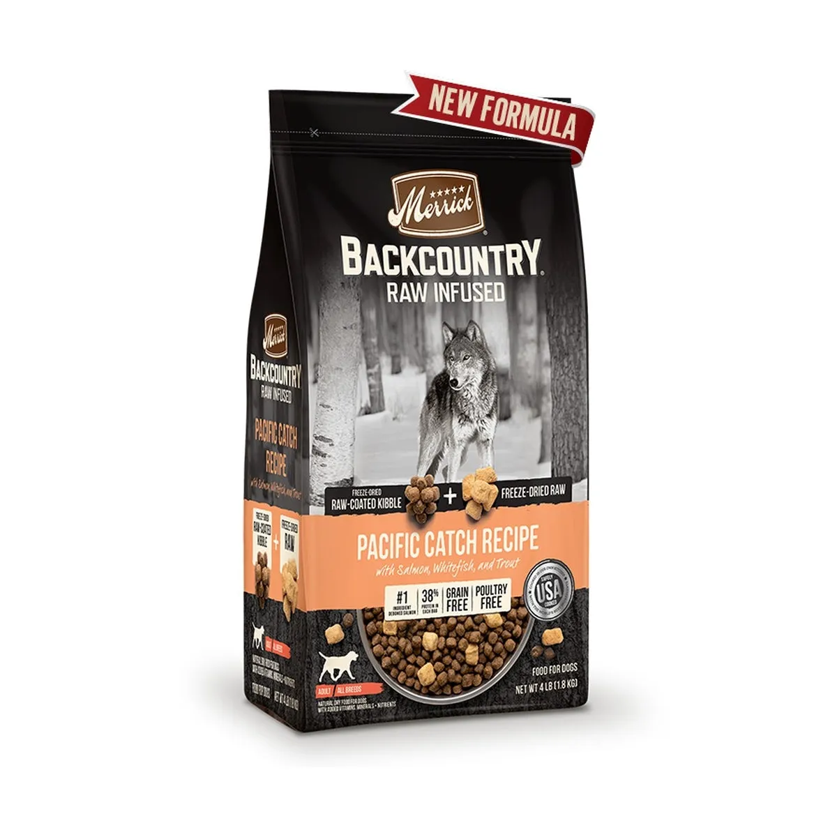 Merrick Backcountry Raw Infused Pacific Catch Recipe Dry Dog Food 20lb