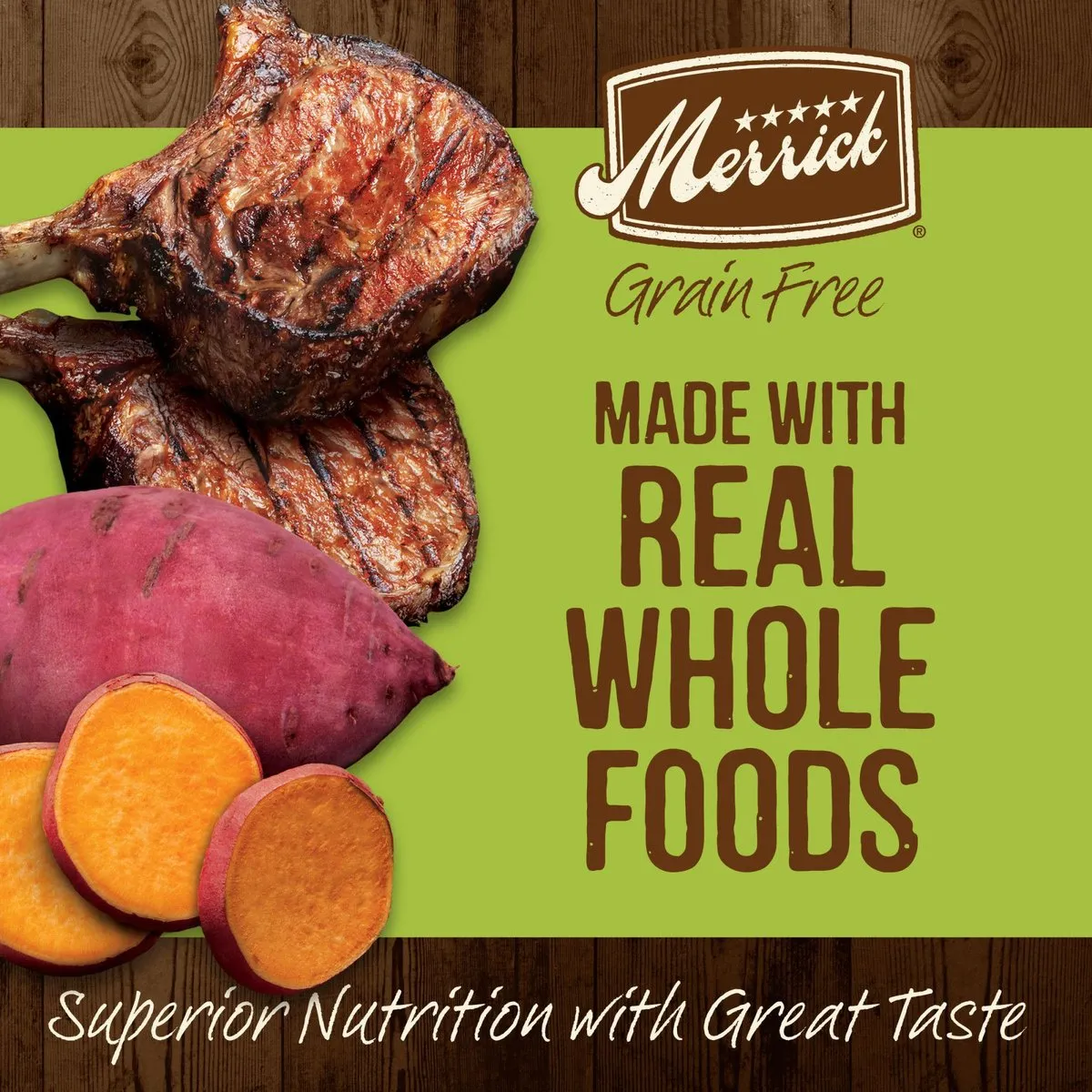 Merrick Grain Free Real Lamb & Sweet Potato Recipe 22-lb, Dry Dog Food
