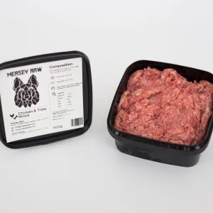 Mersey Raw Chicken & Tripe 500g