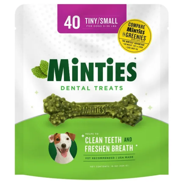 Minties Tiny/Small Dental Bones for Dogs