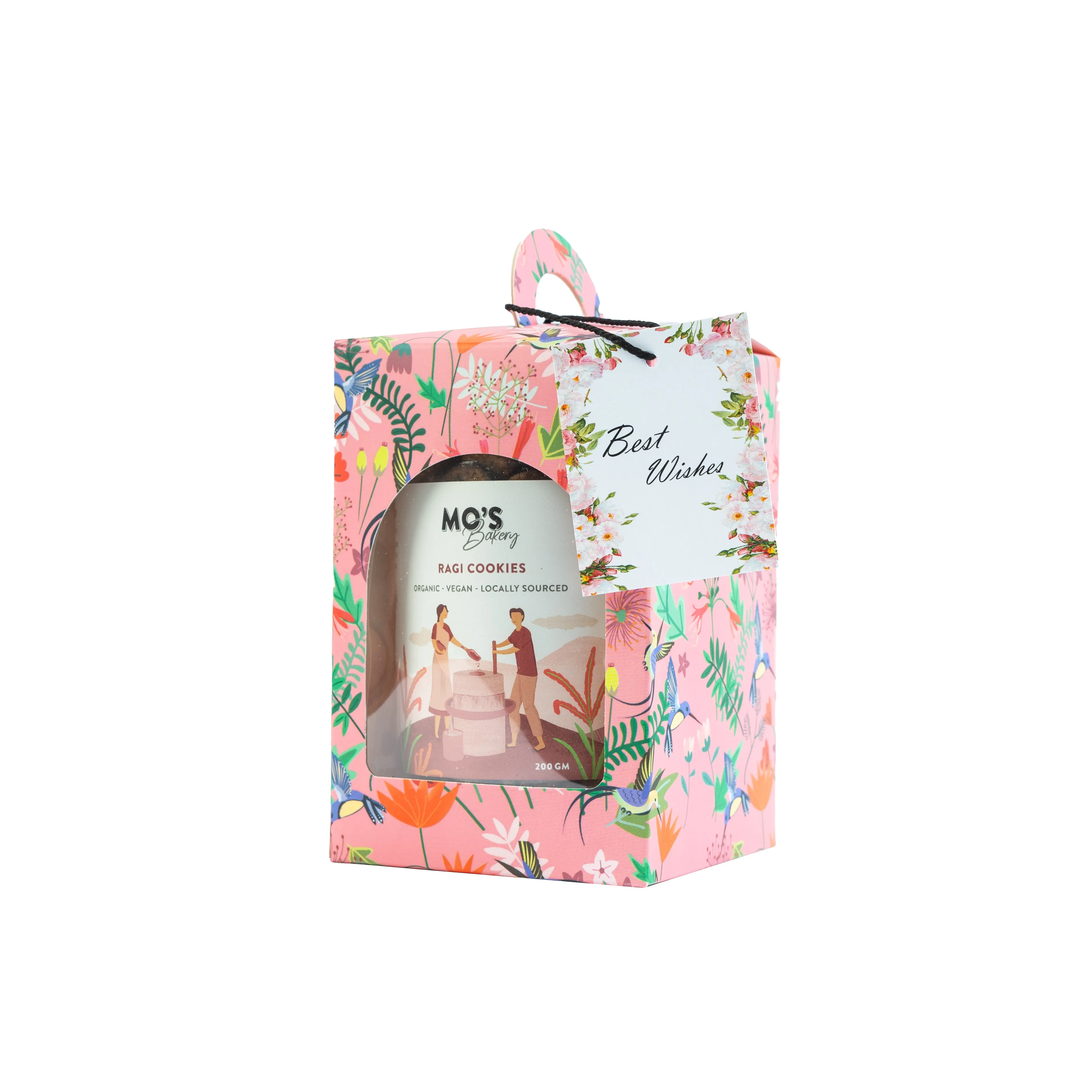 Mo's Bakery Premium Pink Gift Box| Ragi cookies