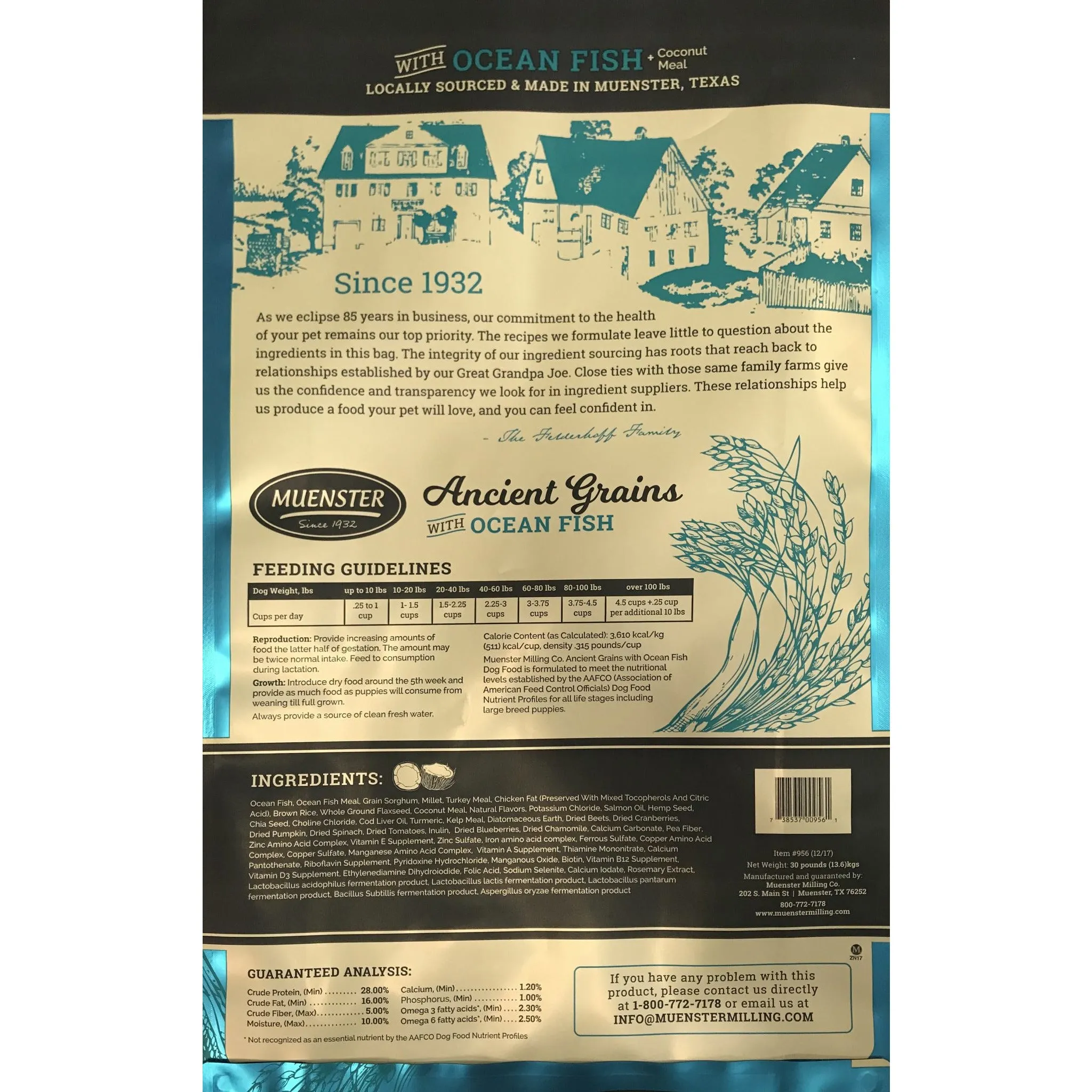 Muenster Ancient Grains with Ocean Fish Dog Food