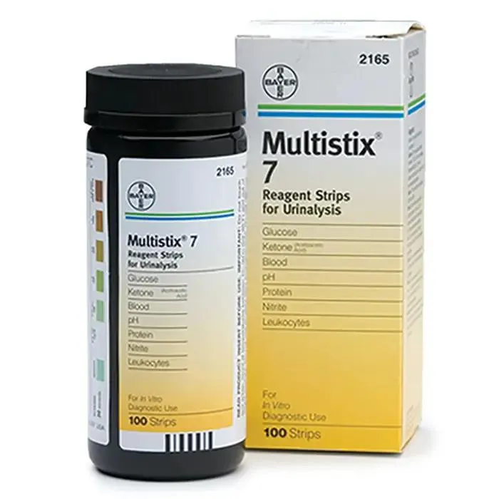 Multistix 7 Reagent Test Strips for Urinalysis, 100 count