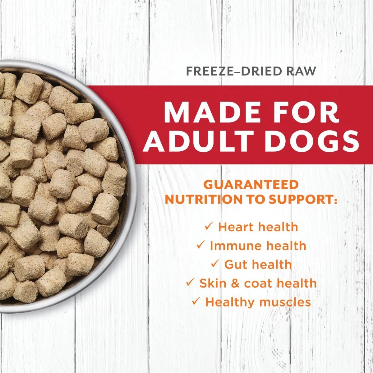 Nature's Variety Instinct Longevity Beef Freeze Dried Raw Dog Food 16oz