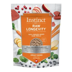 Nature's Variety Instinct Longevity Beef Freeze Dried Raw Dog Food 16oz