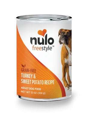 Nulo Freestyle Adult Turkey and Sweet Potato Recipe, Wet Dog Food, 13-oz, Case of 12