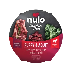 Nulo Signature Stews Grain-Free Beef, Beef Liver, & Kale In Broth Recipe 6-oz, Wet Dog Food