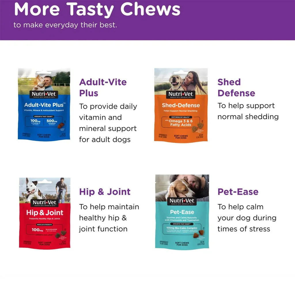 Nutri-Vet Pre & Probiotic Digestive Supplement for Dogs, 120 soft chews