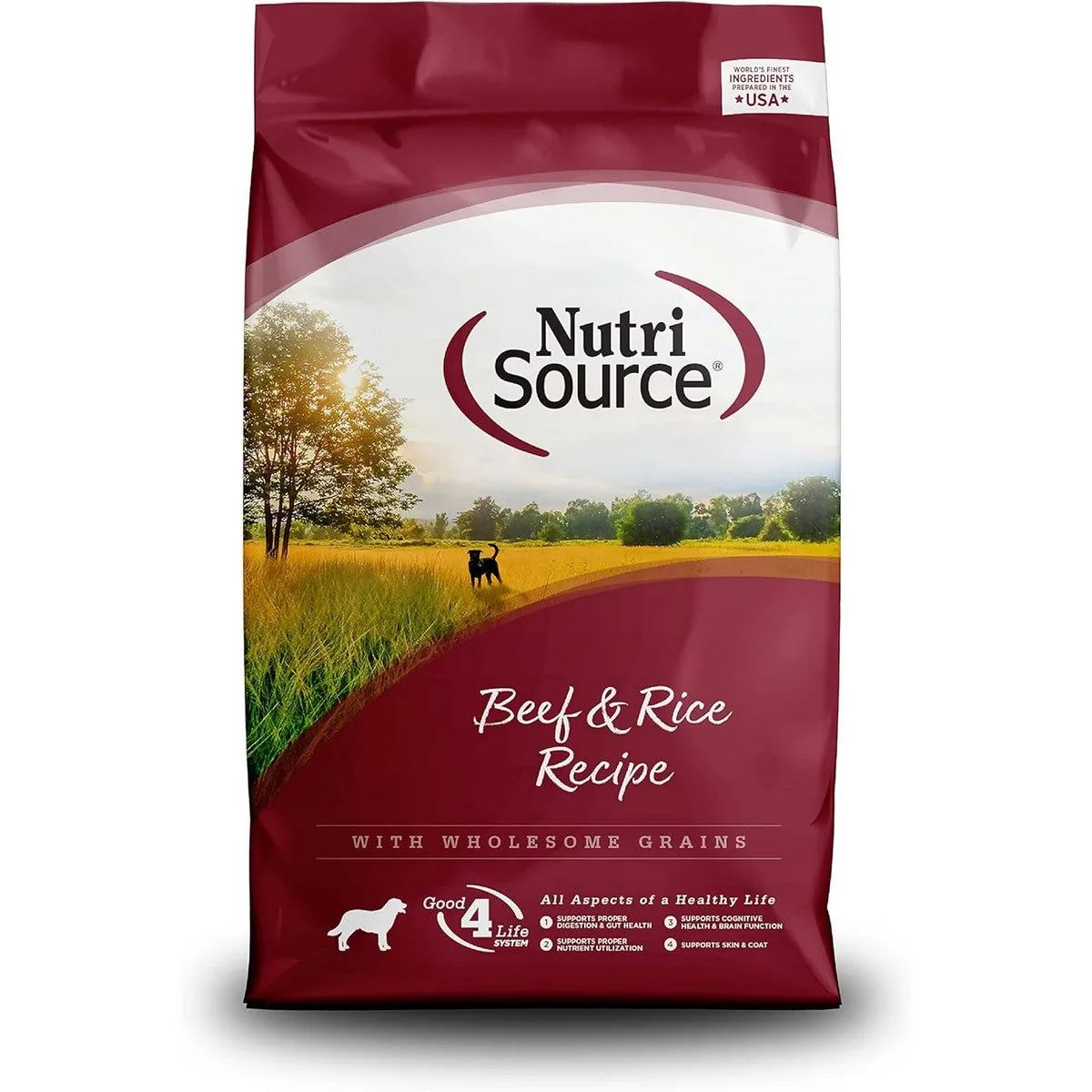 NutriSource Beef & Rice Healthy Dry Dog Food 12lb