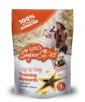 NutriSource SuperStars Cheddar Dog Training Treats