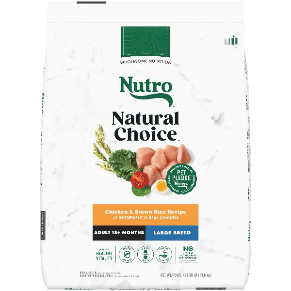 Nutro Natural Choice Chicken & Brown Rice Large Breed Adult Dry Dog Food