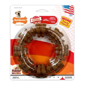 Nylabone Power Chew Textured Dog Ring Toy - XL, Flavor Medley