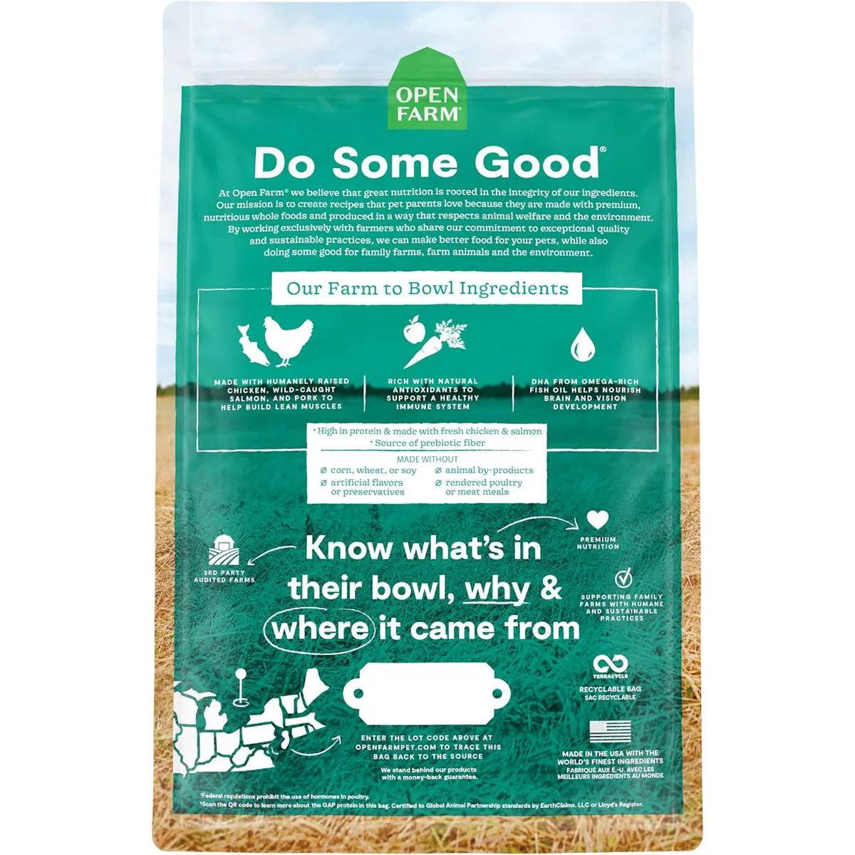 Open Farm Puppy Grain-Free Dry Dog Food 4lb
