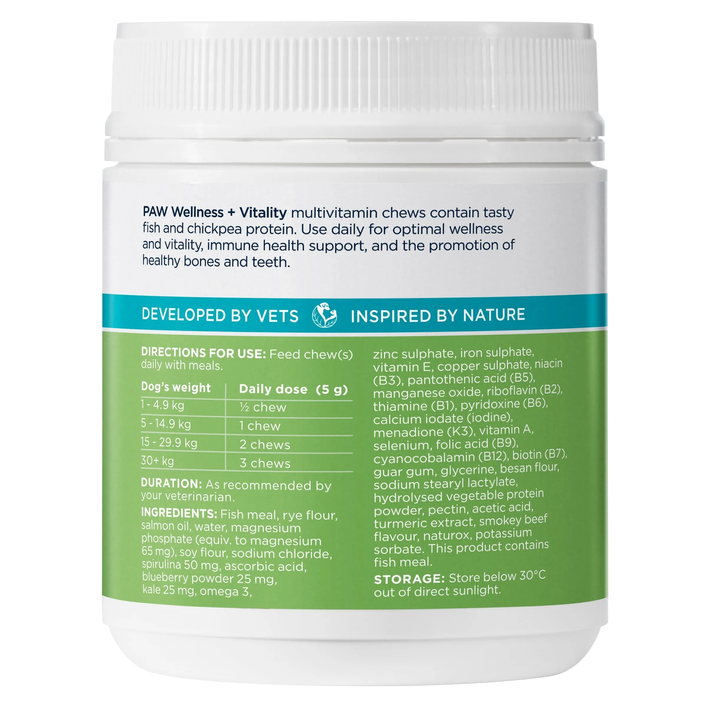 PAW by Blackmores Wellness and Vitality Chews for Dogs 300g