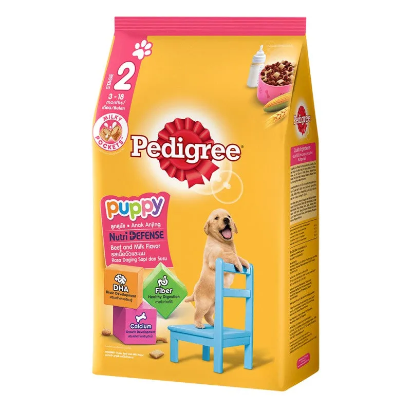 Pedigree Dry Dog Food 2.7kg All Breeds & Flavors for Adult/Puppy NutriDefense