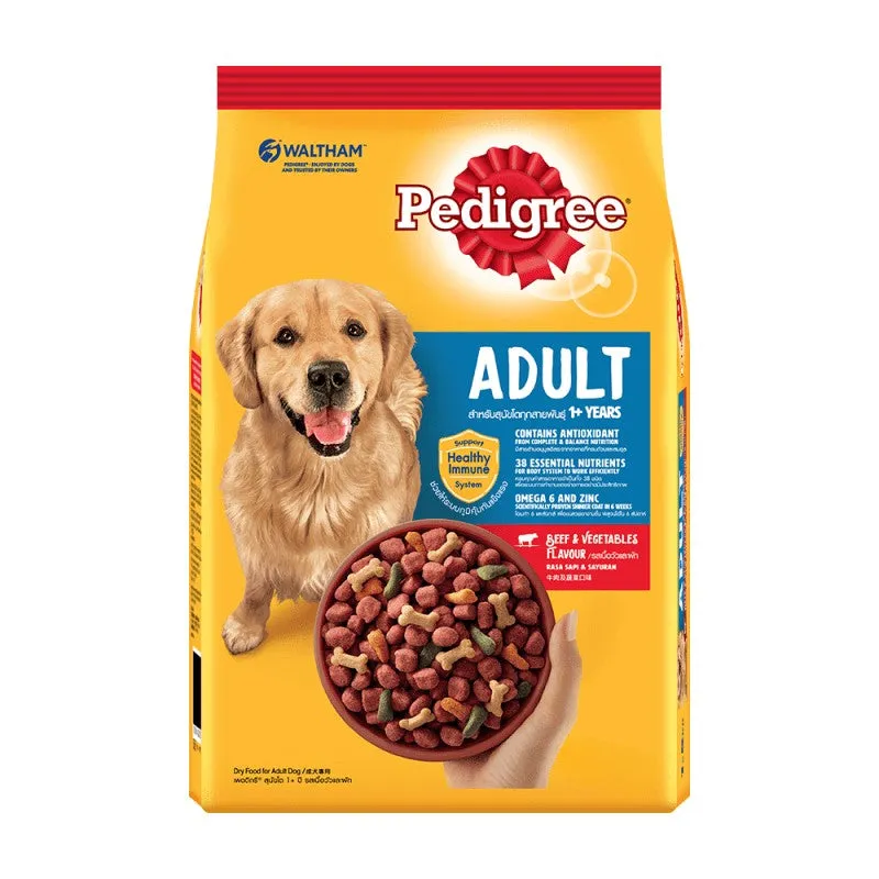 Pedigree Dry Dog Food 2.7kg All Breeds & Flavors for Adult/Puppy NutriDefense