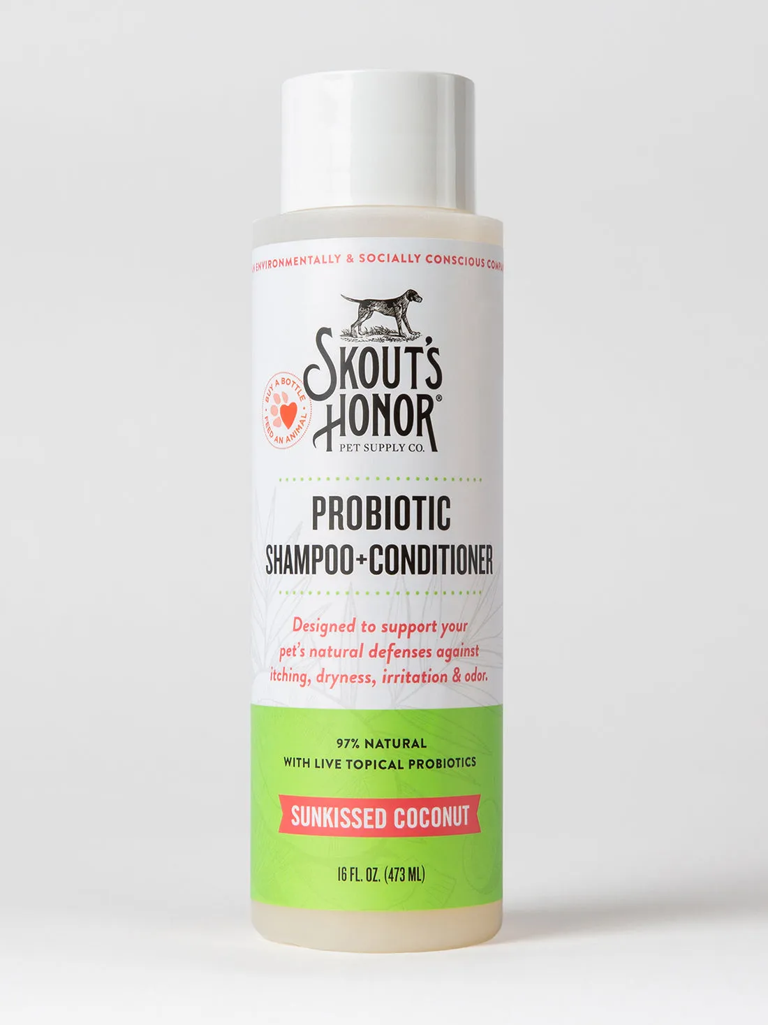 Skout's Honor Probiotic Shampoo   Conditioner Sunkissed Coconut for Dogs