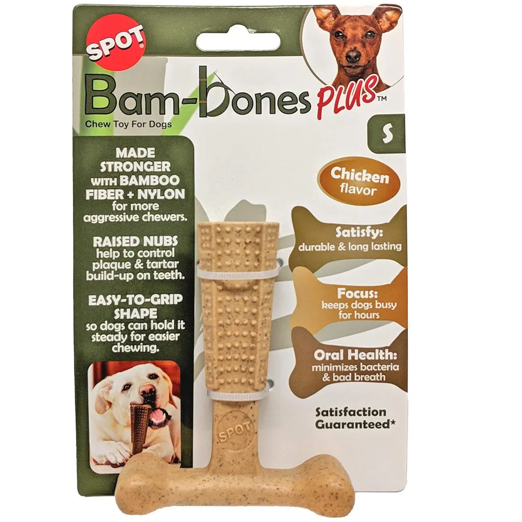 Spot Bam-Bones Plus Chicken Flavor Dog Chew Toy