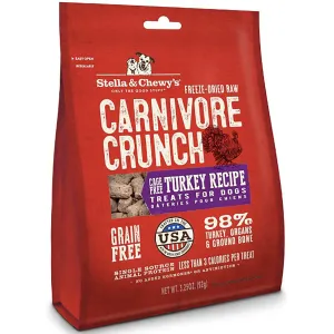 Stella & Chewy's Turkey Carnivore Crunch Dog Treats - 3.25oz