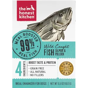 The Honest Kitchen Meal Boosters 99% Salmon & Pollock For Dogs, 5-oz Box