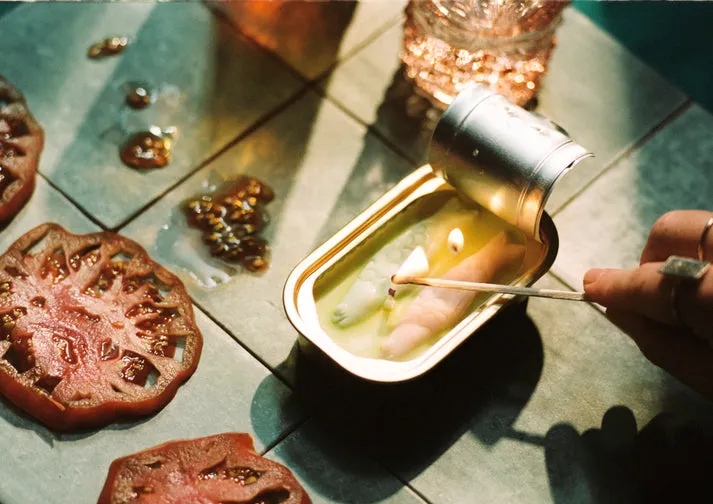 Tinned Fish Candle in Olive Oil and Sea Salt
