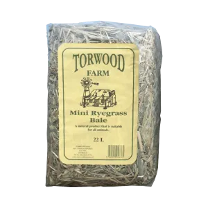 Torwood Farm Mini Rye Grass Bale 22L