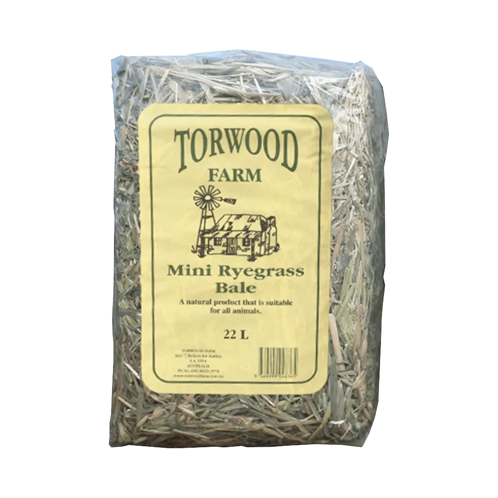 Torwood Farm Mini Rye Grass Bale 22L