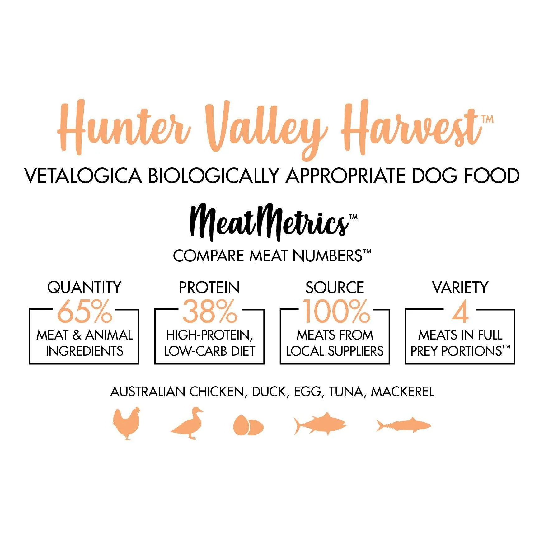 Vetalogica Biologically Appropriate Hunter Valley Harvest Dry Dog Food 3kg