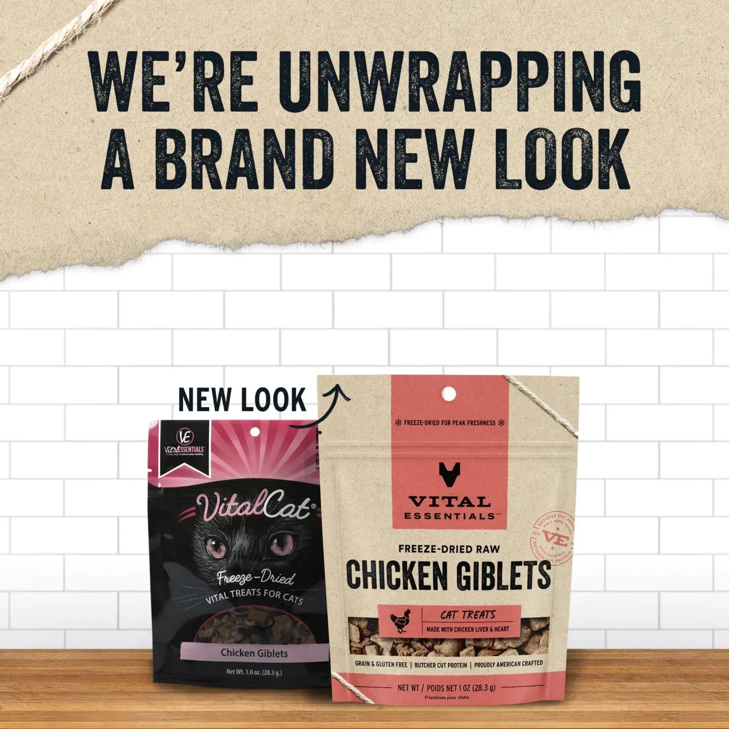 Vital Essentials Freeze-Dried Chicken Gibblets 1-oz, Cat Treat