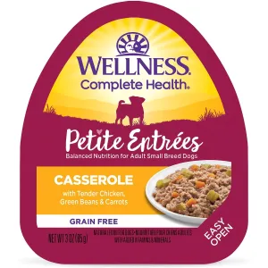 Wellness Petite Entrées Casserole Tender Chicken, Green Beans & Carrots Wet Dog Food