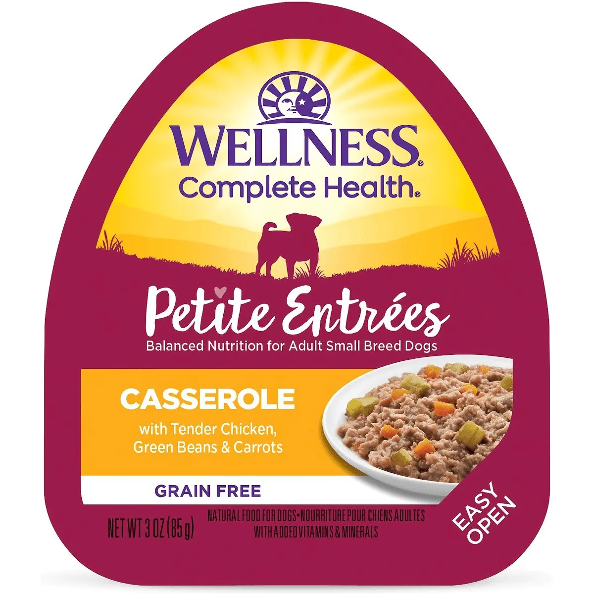 Wellness Petite Entrées Casserole Tender Chicken, Green Beans & Carrots Wet Dog Food