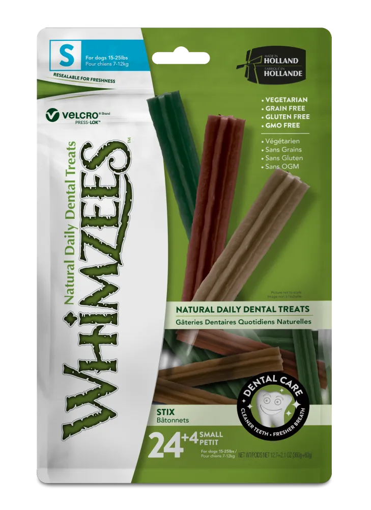 Whimzees Stix Dental Dog Chew, 14.8 oz. Value Pack - Small (for dogs 15-25 lbs.)