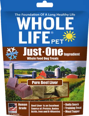 Whole Life Originals Pure Meat 100% Beef Liver Treats