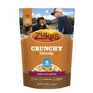 Zukes Crunchy Naturals Baked with Berries 10s Dog Treats