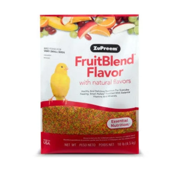 ZuPreem FruitBlend Flavor Bird Food, Very Small