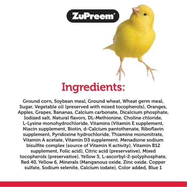 ZuPreem FruitBlend Flavor Bird Food, Very Small